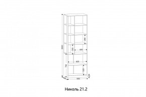 НИКОЛЬ 21.2 Стеллаж в Заводоуковске - zavodoukovsk.mebel24.online | фото 2