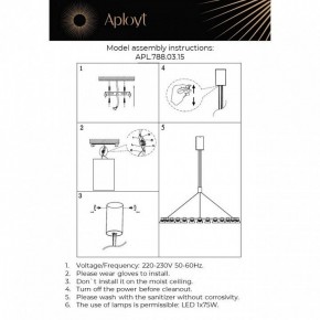 Подвесная люстра Aployt Rezeda APL.788.03.15 в Заводоуковске - zavodoukovsk.mebel24.online | фото 13