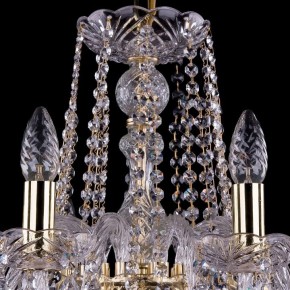 Подвесная люстра Bohemia Ivele Crystal 1402 1402/10/240/G/Leafs в Заводоуковске - zavodoukovsk.mebel24.online | фото 4