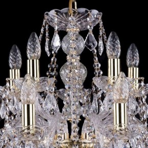 Подвесная люстра Bohemia Ivele Crystal 1411 1411/10+5/240/G/Leafs в Заводоуковске - zavodoukovsk.mebel24.online | фото 4
