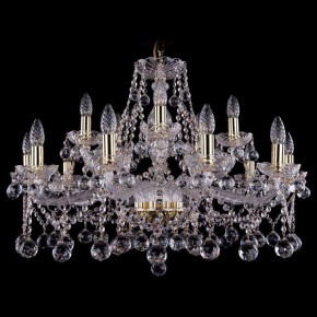 Подвесная люстра Bohemia Ivele Crystal 1413 1413/10+5/300/G/Balls в Заводоуковске - zavodoukovsk.mebel24.online | фото