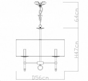 Подвесная люстра Divinare Candela 1162/01 LM-5 в Заводоуковске - zavodoukovsk.mebel24.online | фото 4