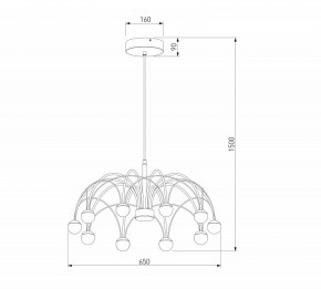 Подвесная люстра Eurosvet Ragno 90034/10 LED черный в Заводоуковске - zavodoukovsk.mebel24.online | фото 5