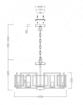 Подвесная люстра Maytoni Bowi H009PL-06G в Заводоуковске - zavodoukovsk.mebel24.online | фото 4