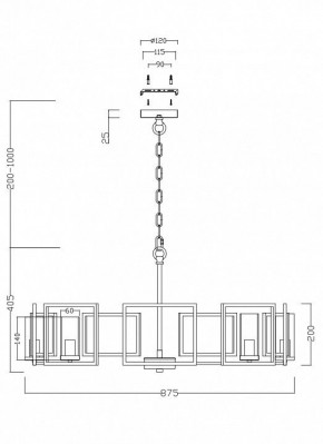 Подвесная люстра Maytoni Bowi H009PL-08G в Заводоуковске - zavodoukovsk.mebel24.online | фото 4