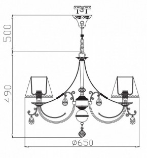 Подвесная люстра Maytoni Soffia RC093-PL-06-R в Заводоуковске - zavodoukovsk.mebel24.online | фото 4