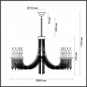 Подвесная люстра Odeon Light Capel 5063/10 в Заводоуковске - zavodoukovsk.mebel24.online | фото 5