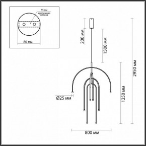 Подвесная люстра Odeon Light Memfi 6633/95L в Заводоуковске - zavodoukovsk.mebel24.online | фото