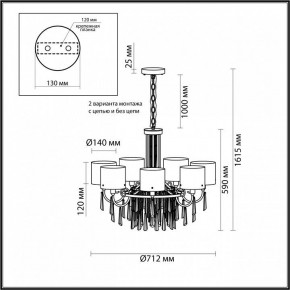 Подвесная люстра Odeon Light Nicole 4886/7 в Заводоуковске - zavodoukovsk.mebel24.online | фото 7