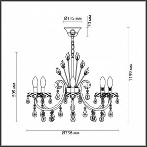 Подвесная люстра Odeon Light Versia 4977/8 в Заводоуковске - zavodoukovsk.mebel24.online | фото 6