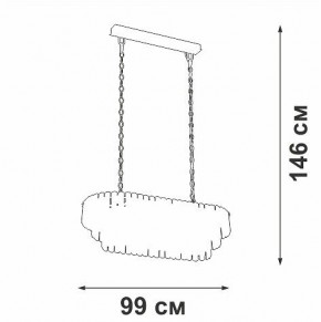 Подвесная люстра Vitaluce V5353 V5353-8/19 в Заводоуковске - zavodoukovsk.mebel24.online | фото 4
