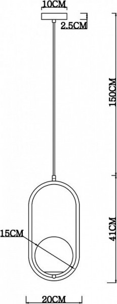 Подвесной светильник Arte Lamp Matisse A7745SP-1AB в Заводоуковске - zavodoukovsk.mebel24.online | фото 4