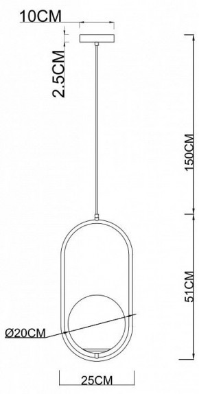 Подвесной светильник Arte Lamp Matisse A7746SP-1AB в Заводоуковске - zavodoukovsk.mebel24.online | фото 3