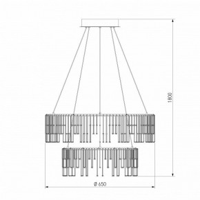 Подвесной светильник Bogate-s Firefly 454/2 в Заводоуковске - zavodoukovsk.mebel24.online | фото 4