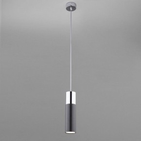 Подвесной светильник Eurosvet Double Topper 50135/1 LED хром/черный в Заводоуковске - zavodoukovsk.mebel24.online | фото 3