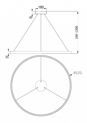Подвесной светильник Maytoni Rim MOD058PL-L65BS4K в Заводоуковске - zavodoukovsk.mebel24.online | фото 5