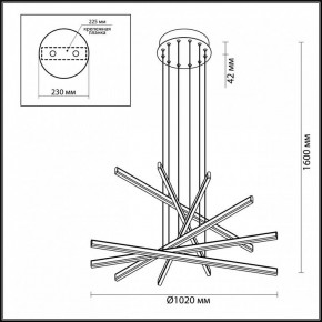 Подвесной светильник Odeon Light Rudy 3890/96L в Заводоуковске - zavodoukovsk.mebel24.online | фото 6