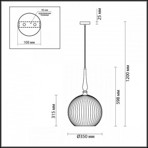 Подвесной светильник Odeon Light Runga 4765/1 в Заводоуковске - zavodoukovsk.mebel24.online | фото 7