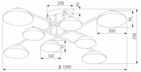 Потолочная люстра Eurosvet Ripple 50389 LED латунь в Заводоуковске - zavodoukovsk.mebel24.online | фото 5