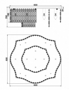 Потолочная люстра Maytoni Dune DIA005CL-10CH в Заводоуковске - zavodoukovsk.mebel24.online | фото 2