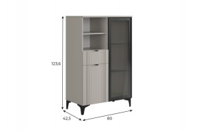 РИЧ Комод 2 со стеклом в Заводоуковске - zavodoukovsk.mebel24.online | фото 2