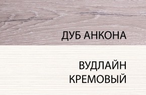 Шкаф 1DT P, OLIVIA, цвет вудлайн крем/дуб анкона в Заводоуковске - zavodoukovsk.mebel24.online | фото