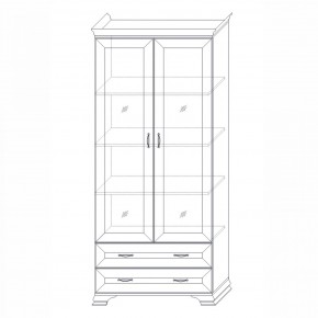 Шкаф (2 стеклодвери) Сиена в Заводоуковске - zavodoukovsk.mebel24.online | фото 6