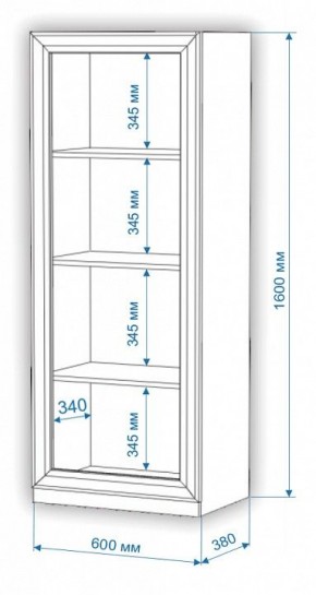 Шкаф для белья Нобиле ВтН-ФГД в Заводоуковске - zavodoukovsk.mebel24.online | фото 2