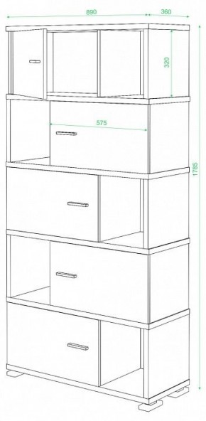 Шкаф комбинированный Домино СБ-30/5 в Заводоуковске - zavodoukovsk.mebel24.online | фото 3