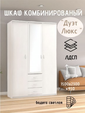 Шкаф комбинированный Дуэт Люкс с зеркалом в Заводоуковске - zavodoukovsk.mebel24.online | фото 7