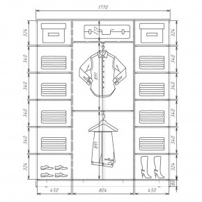 Шкаф-купе ХИТ 22-4-20/2-555 (420) в Заводоуковске - zavodoukovsk.mebel24.online | фото 2