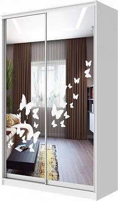 Шкаф-купе ХИТ 24-14-66 БАБОЧКИ в Заводоуковске - zavodoukovsk.mebel24.online | фото