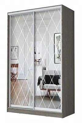 Шкаф-купе ХИТ 24-14-66 РОМБ БОЛЬШОЙ в Заводоуковске - zavodoukovsk.mebel24.online | фото