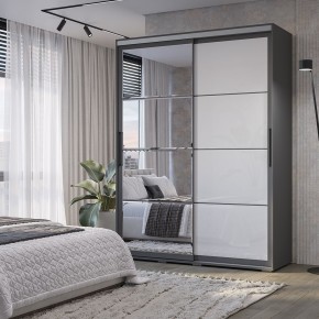 Шкаф-купе Крафт-6 1.6 м ШКК-06 (графит) в Заводоуковске - zavodoukovsk.mebel24.online | фото