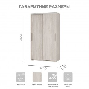 Шкаф-купе ШКК-11 (ясень белый) в Заводоуковске - zavodoukovsk.mebel24.online | фото 7