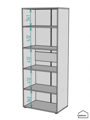 Шкаф Linnea MHR-2PO-2 2050х800х510 (Белый-М 11.1.1) в Заводоуковске - zavodoukovsk.mebel24.online | фото 3