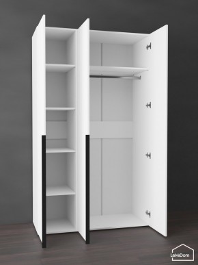 Шкаф Linnea MHR-3-1 2050х1200х510 (Белый-М 11.1.2) в Заводоуковске - zavodoukovsk.mebel24.online | фото 4