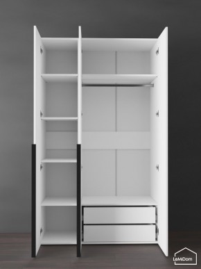 Шкаф Linnea MHR-3-2 2050х1200х510 (Белый-М 11.1.1) в Заводоуковске - zavodoukovsk.mebel24.online | фото 5