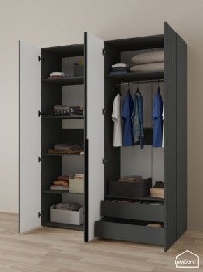 Шкаф Linnea MHR-4-2 2050х1600х510 (Графит-М 11.1.25) в Заводоуковске - zavodoukovsk.mebel24.online | фото 5