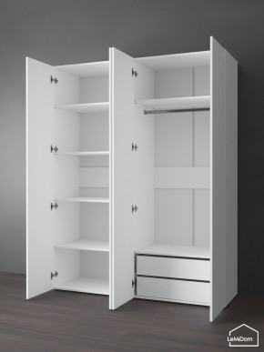 Шкаф Linnea MHR-4PO-2 2050х1600х510 (Белый-М 11.1.2) в Заводоуковске - zavodoukovsk.mebel24.online | фото 5