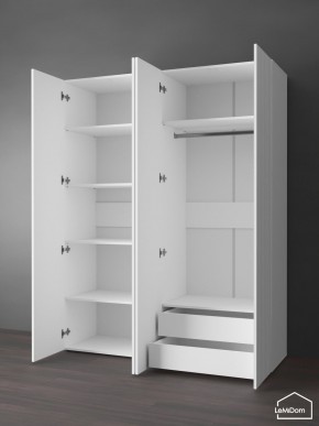 Шкаф Linnea MHR-4PO-2 2050х1600х510 (Белый-М 11.1.2) в Заводоуковске - zavodoukovsk.mebel24.online | фото 6