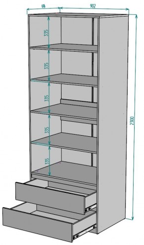 Шкаф Мальта H187 в Заводоуковске - zavodoukovsk.mebel24.online | фото 2