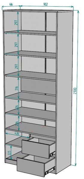 Шкаф Мальта H198 в Заводоуковске - zavodoukovsk.mebel24.online | фото 2