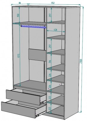 Шкаф Мальта H217 в Заводоуковске - zavodoukovsk.mebel24.online | фото 2