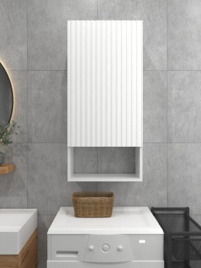 Шкаф навесной для ванной MH24-MA 450х960 (Белый-М 10.1.1) Белый глянец в Заводоуковске - zavodoukovsk.mebel24.online | фото 2