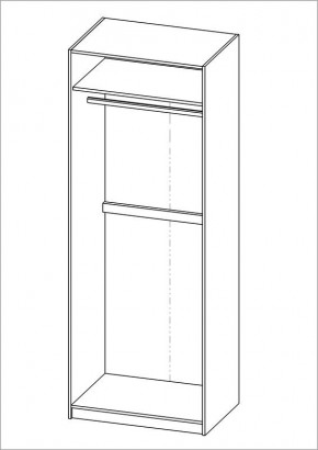 Шкаф ПЕГАС двухдверный, цвет Дуб Сонома в Заводоуковске - zavodoukovsk.mebel24.online | фото 3