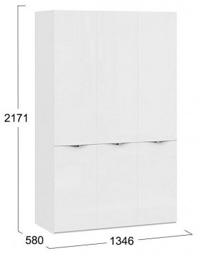 Шкаф платяной Глосс СМ-319.07.431 в Заводоуковске - zavodoukovsk.mebel24.online | фото 4