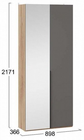 Шкаф платяной Порто СМ-393.07.225 в Заводоуковске - zavodoukovsk.mebel24.online | фото 3