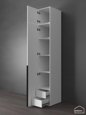 Шкаф с антресолью Linnea MHR-1A-4 2450х400х510 (Белый-М 11.1.2) в Заводоуковске - zavodoukovsk.mebel24.online | фото 5