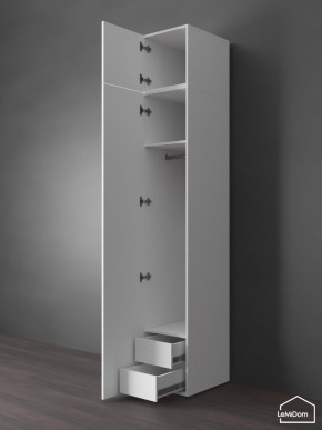 Шкаф с антресолью Linnea MHR-1POA-3 2450х400х510 (Белый-М 11.1.2) в Заводоуковске - zavodoukovsk.mebel24.online | фото 6